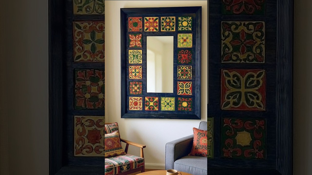 Çini Zemin Boyama Tile Art without Brush Marks