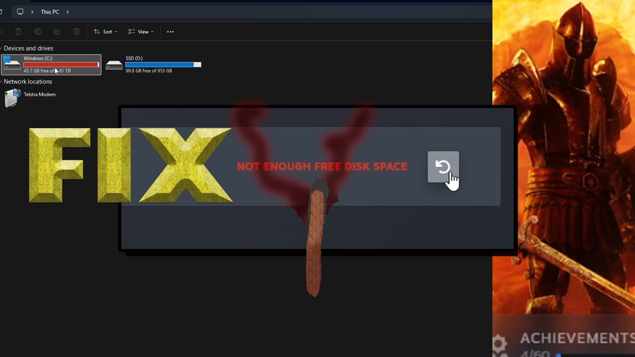 Not Enough Free Disk Space Steam - Fix