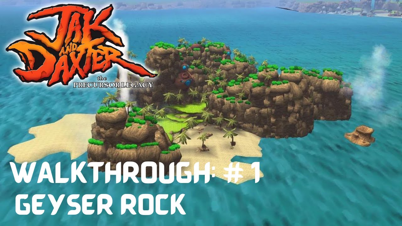 Jak and Daxter - The Precursor Legacy: Intro + Geyser Rock 100% Power Cell Walkthrough