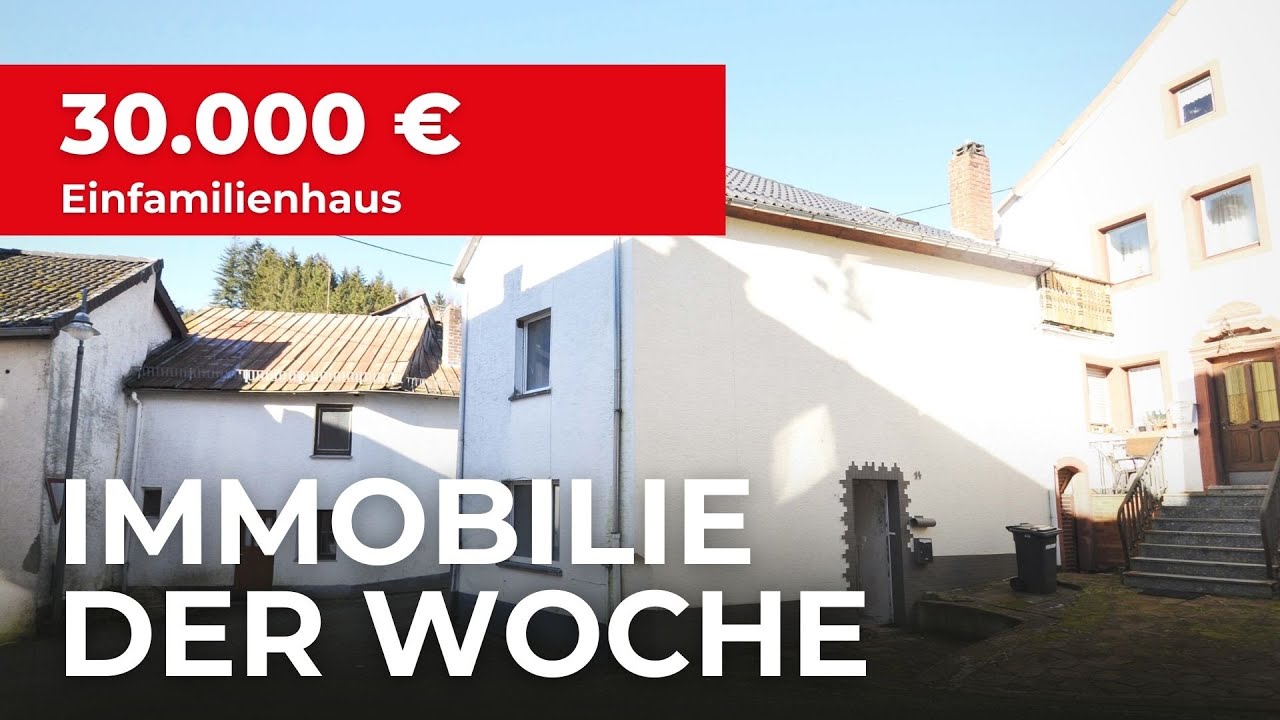 Sanierungsbedürftiges Einfamilienhaus inklusive Nebengebäude für 30.000€!