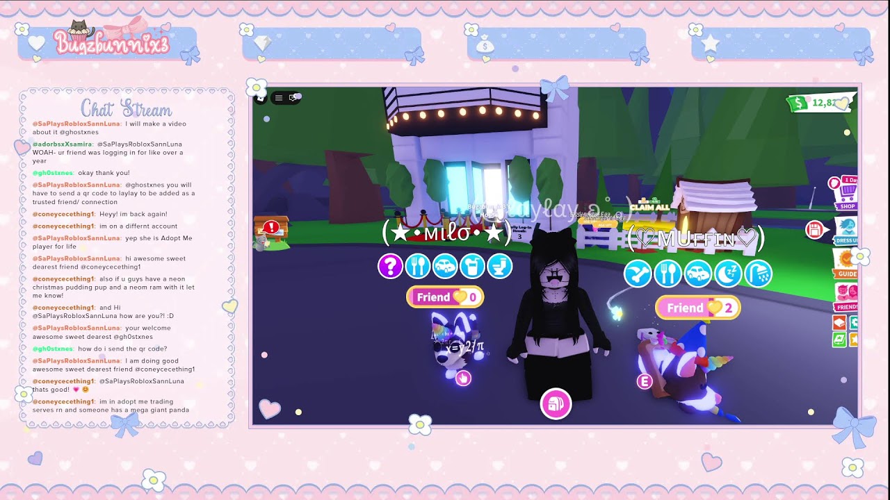 Grinding and trading!! Come chat with me!! (Playing adopt me!!)