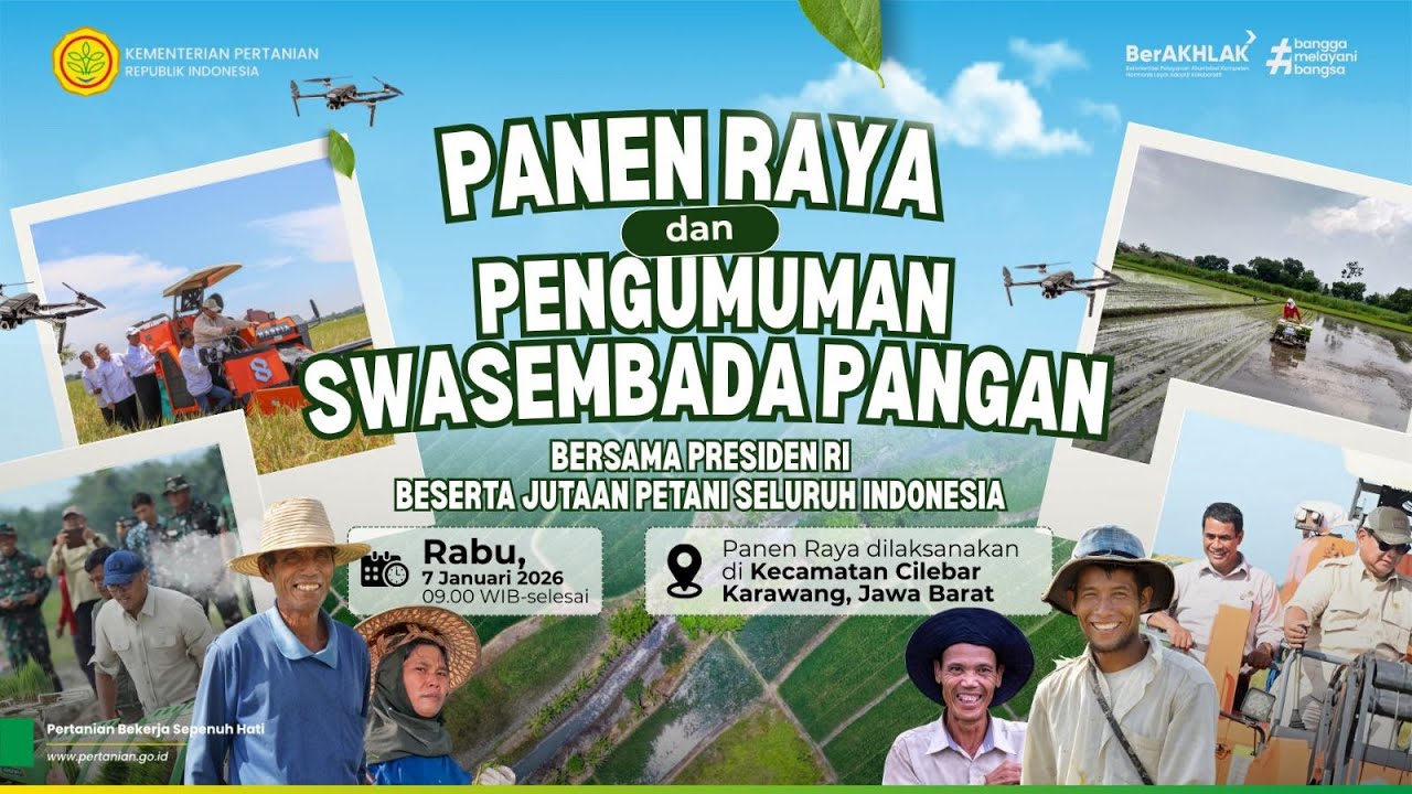 Panen Raya dan Pengumuman Swasembada Pangan