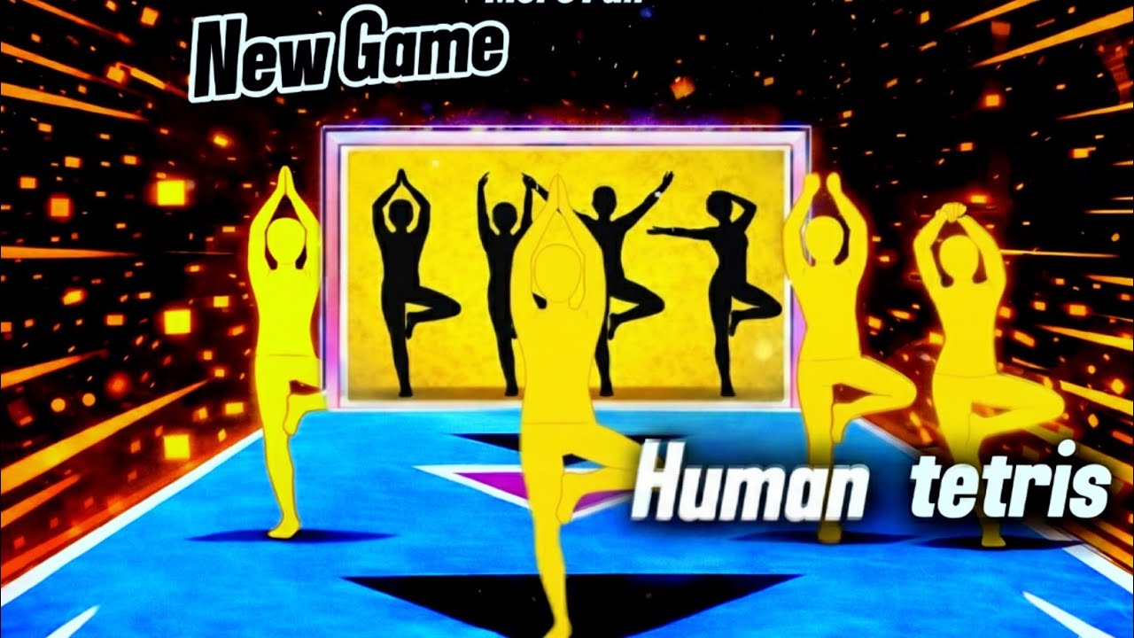 HUMAN TETRIS 1×2×3×4 PLAYERS | IMMERSIVE STYLE | 99% FAILS | FUN GAME WARMUP #humantetris
