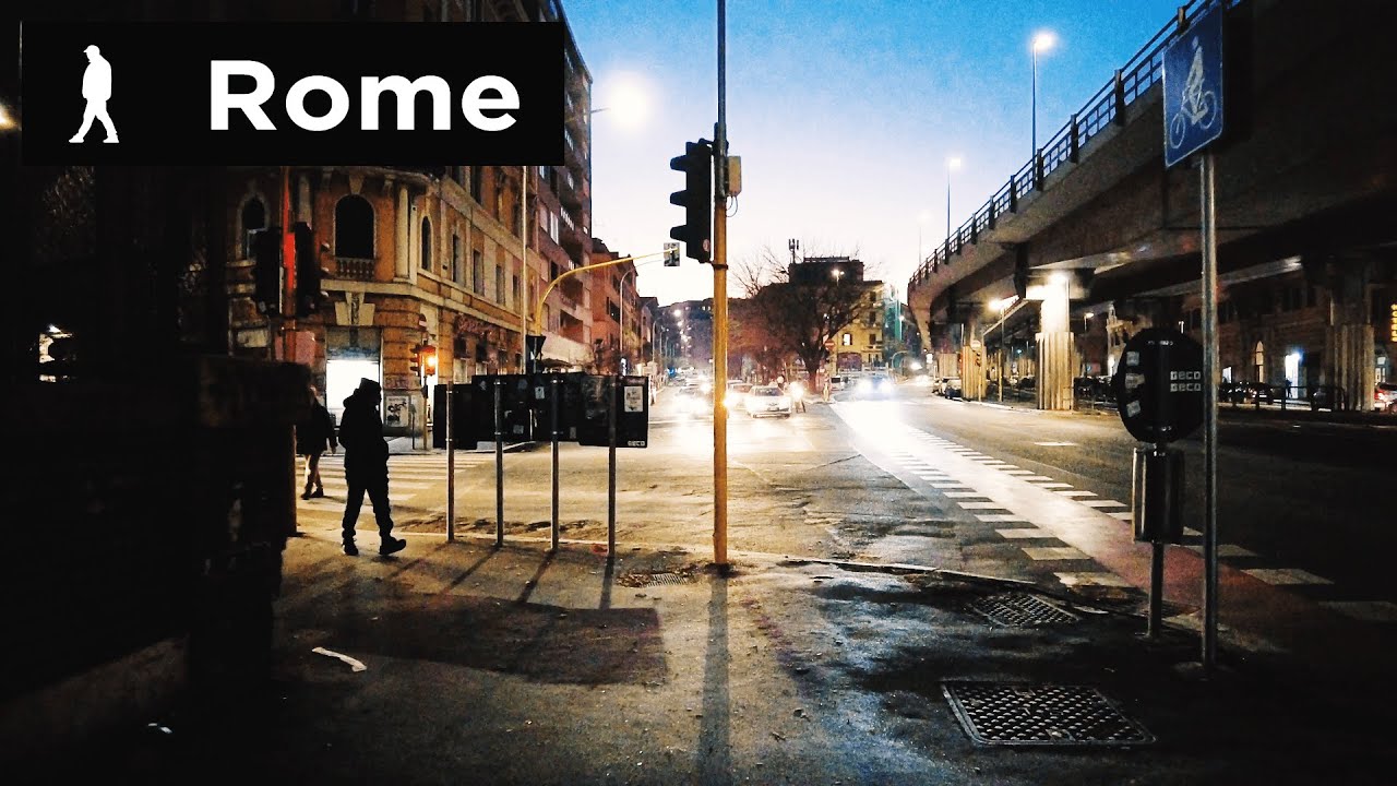 Rome night walk from Via Prenestina to Piazza di Porta Maggiore | Outside Walker