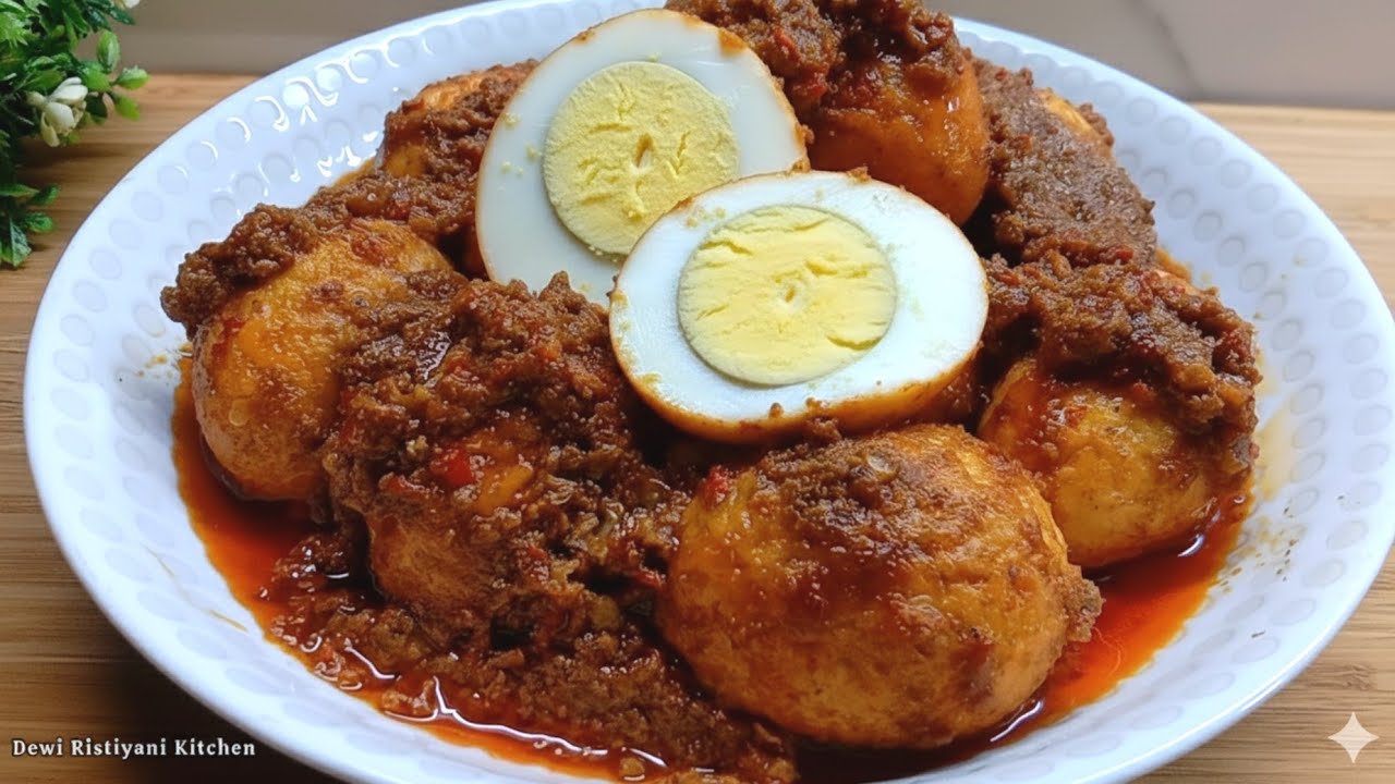 TELUR ENAKNYA DIMASAK begini!! Cara masak RENDANG TELUR enak bikin nagih