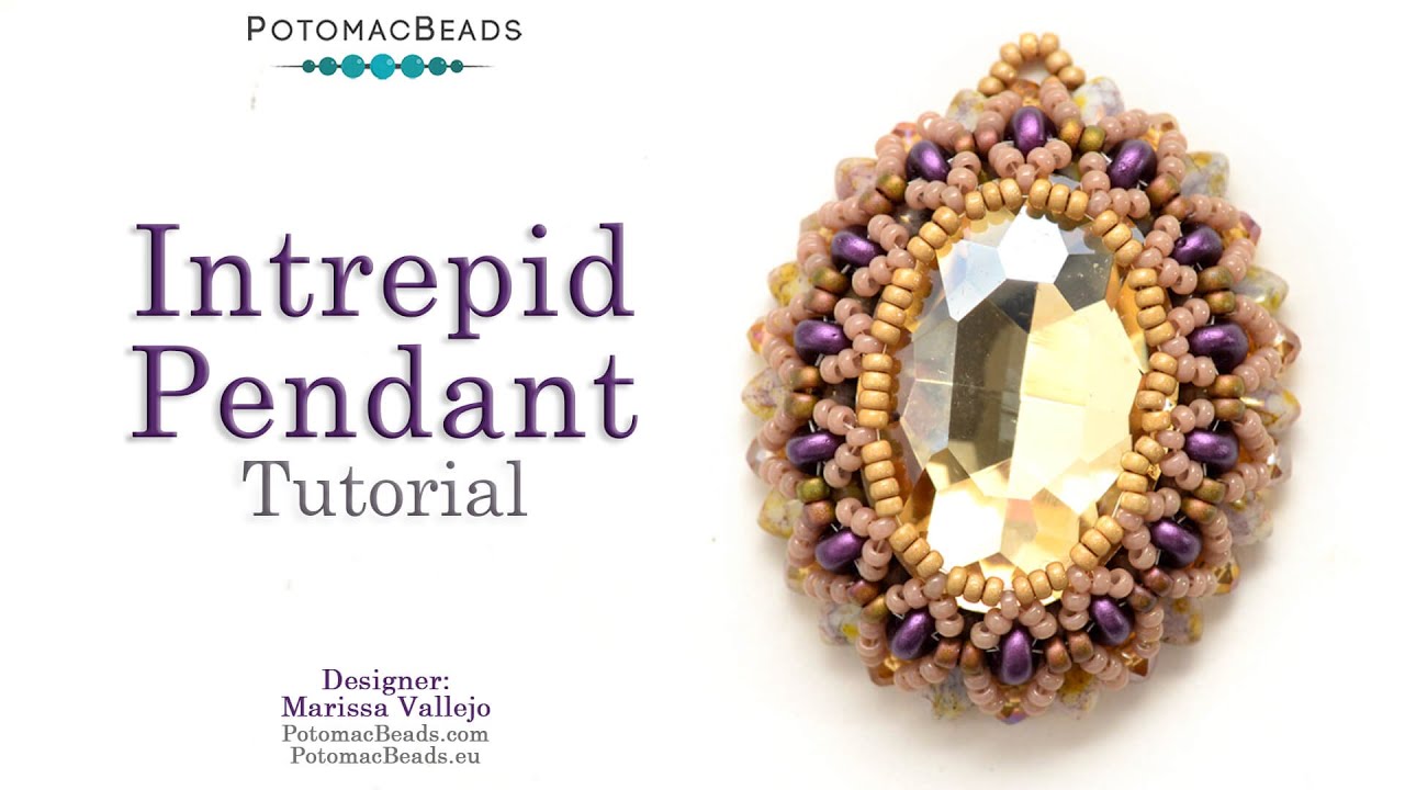 Intrepid Pendant - DIY Jewelry making Tutorial by PotomacBeads