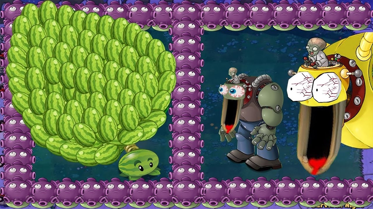 Melon Pult Gloom vs Giga Gargantuar vs Dr Zomboss - Plants vs Zombies Hack