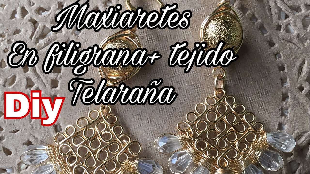 como hacer maxiaretes de filigrana