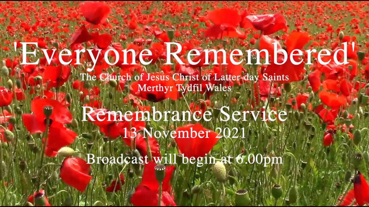 'Everyone Remembered' - Remembrance Service 2021.