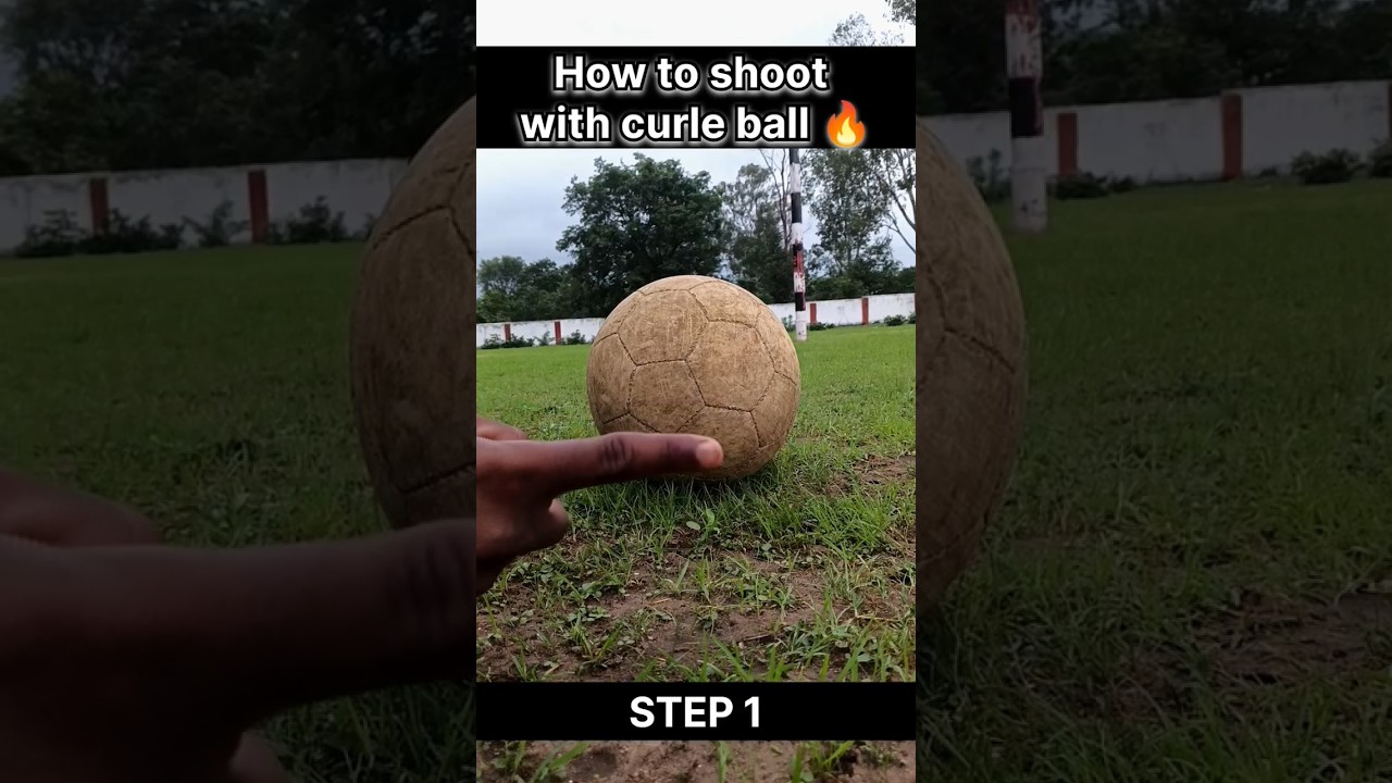 How too shoot with curle ball skill tutorial ⚽🔥 #soccer #shoot  #skills #tutorial  #football