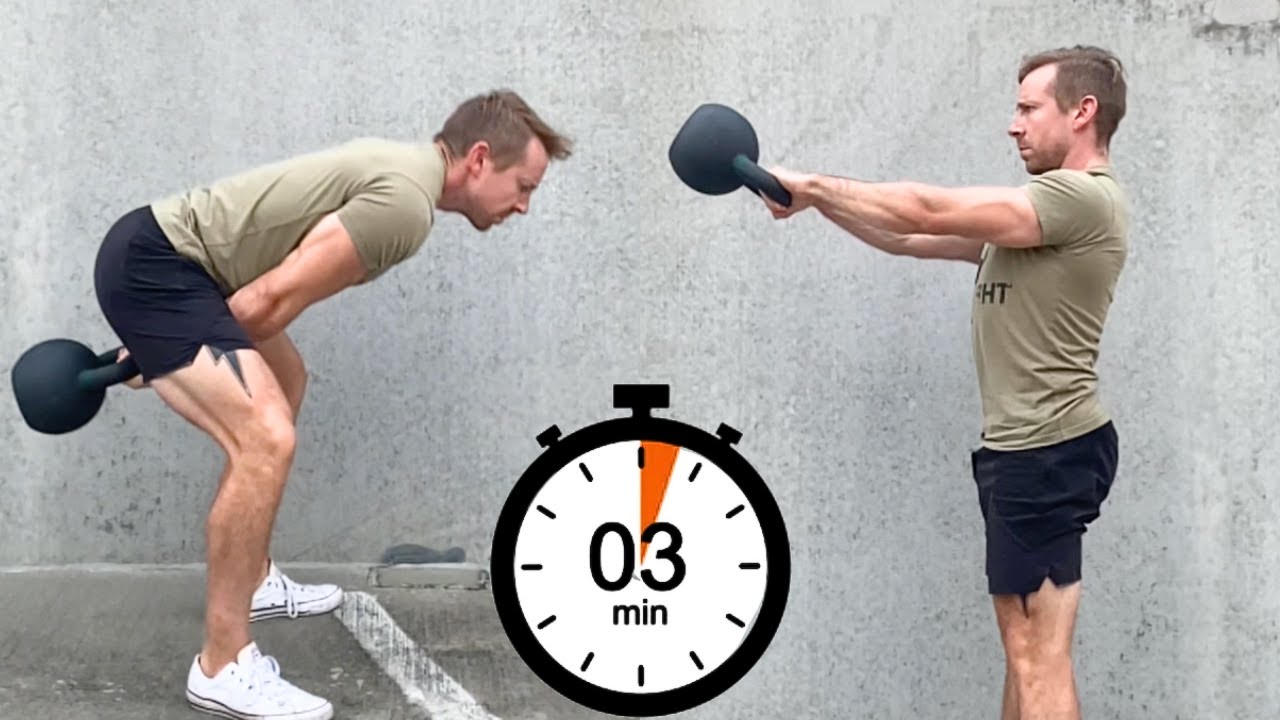 How To Kettlebell Swing (in 3 minutes)