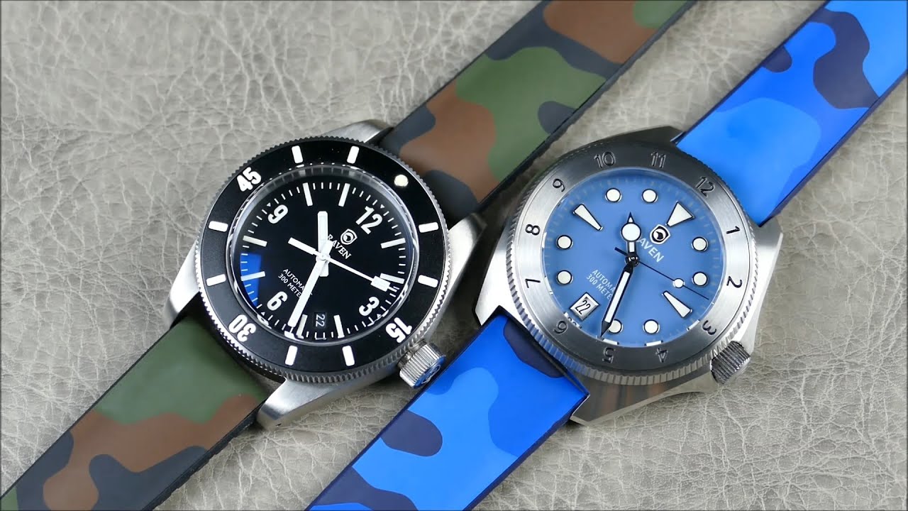 On the Wrist, from off the Cuff: Hirsch – John (Rambo) Rubber Watch Straps; Air, Land, & Sea Ready!