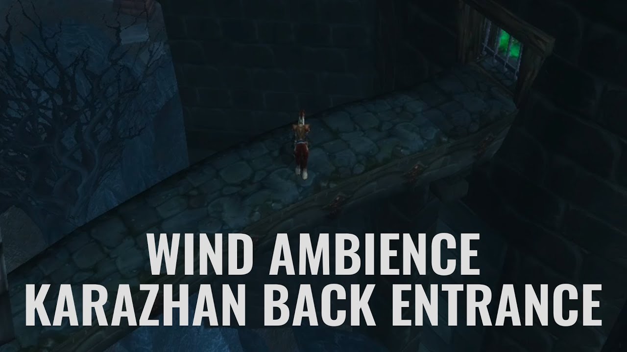 Deadwind Pass – Karazhan Bridge Ambience |Cold Wind, Haunted Whispers, High Altitude ASMR (No Music)