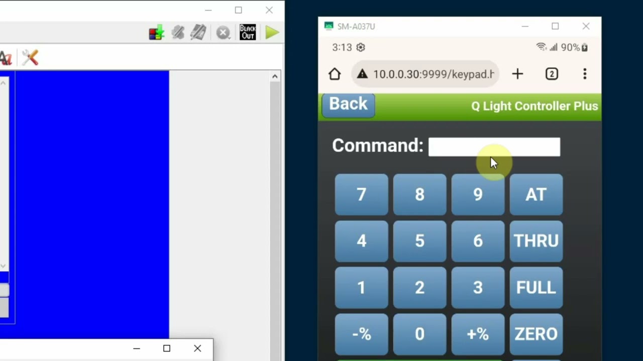 QLC+ Web Interface Part 2 "DMX Keypad"