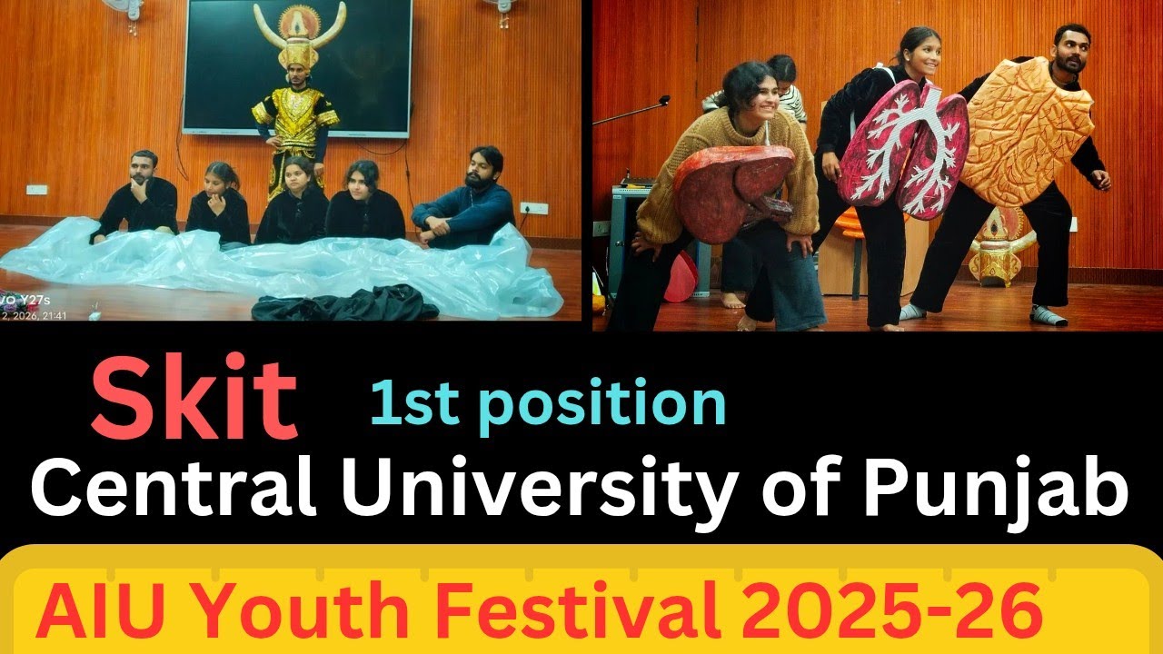 #AIU Youth Festival 2025-26#39th Inter university #north zone#chitkara University#skits#1st position
