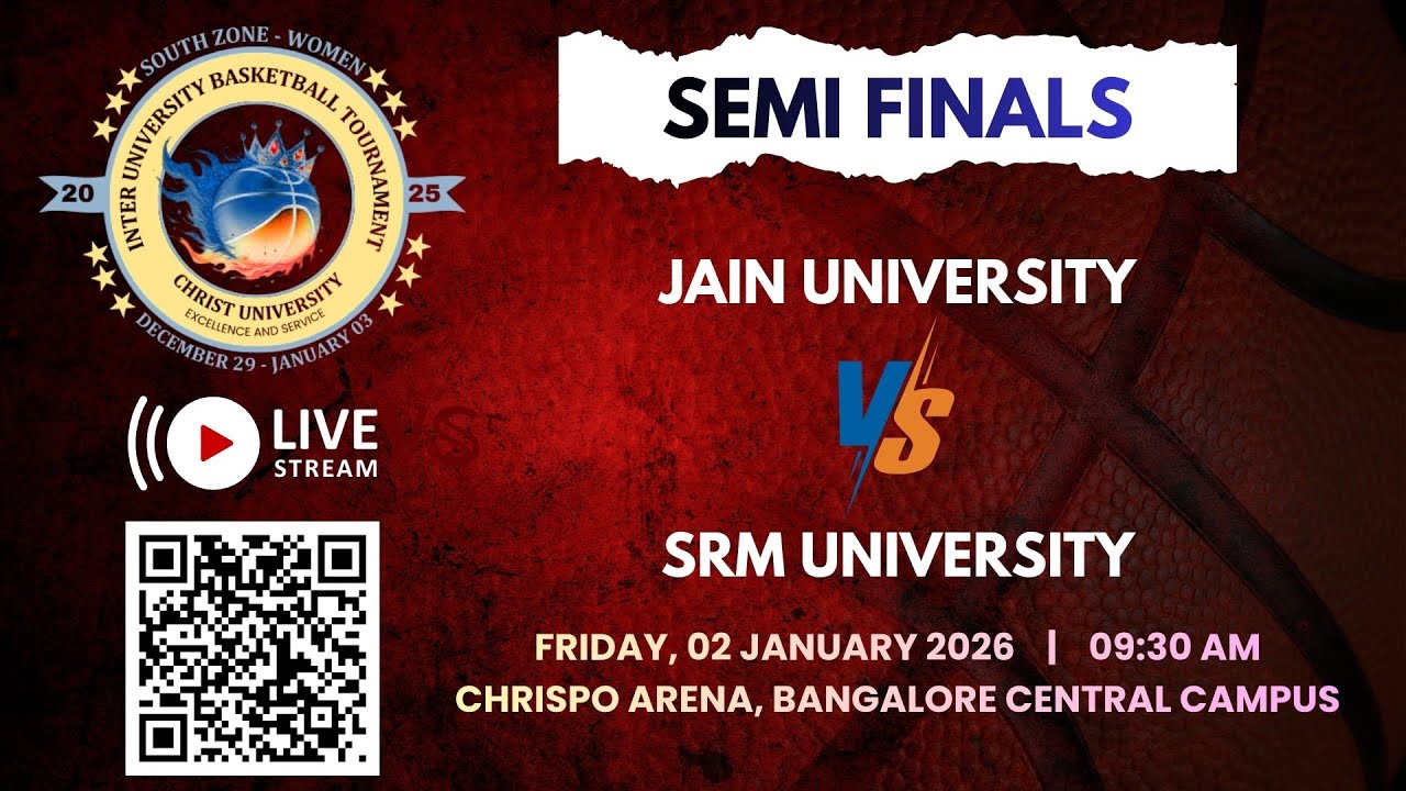 Jain University V/S SRM University | South Zone Inter-University Women's Basketball Tournament 25