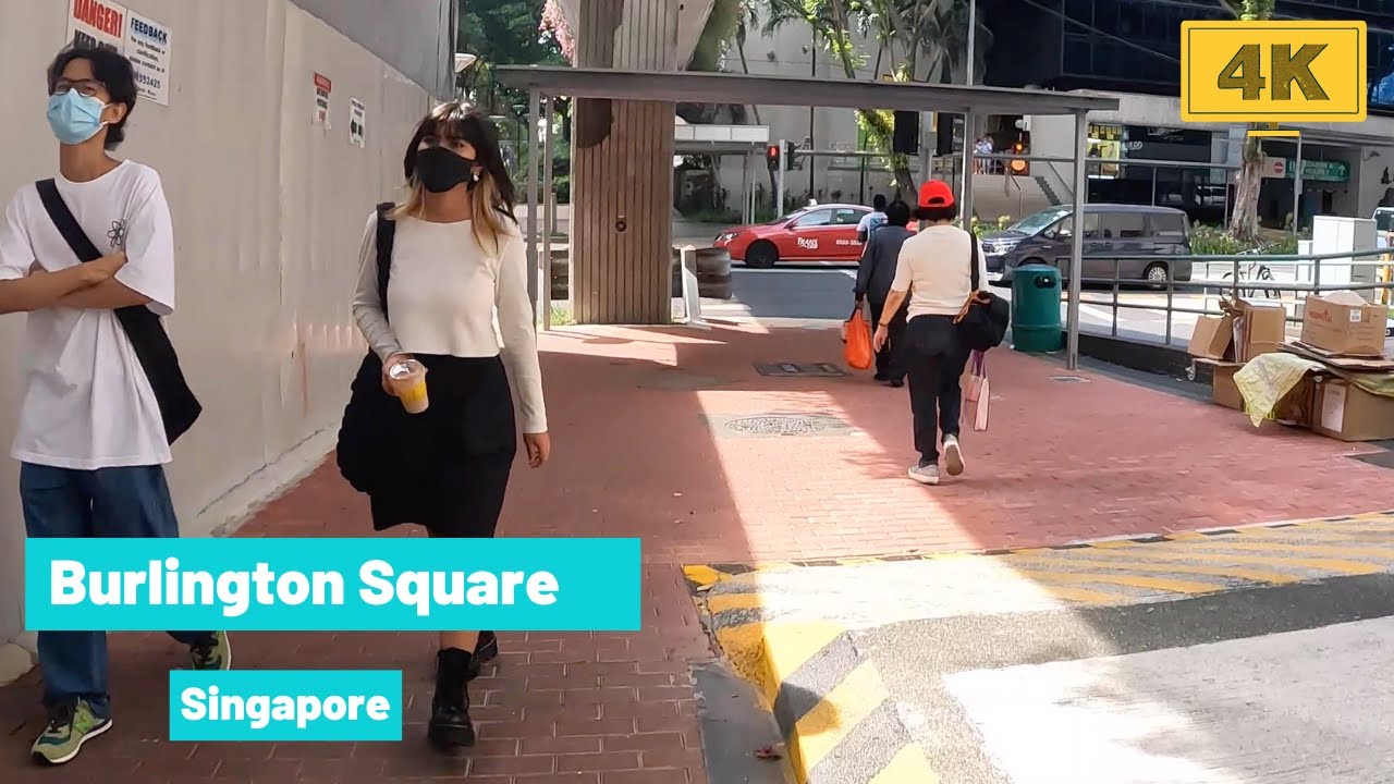 Singapore Walking Tour - Burlington Square Oct 2021 [4K]