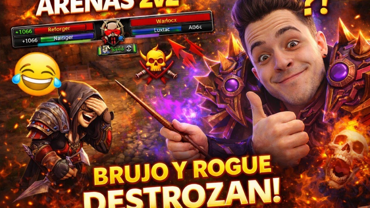 🤣 Primera Vez en Arenas TBC con Rogue y Brujo… y PASA DE TODO 💀🔥