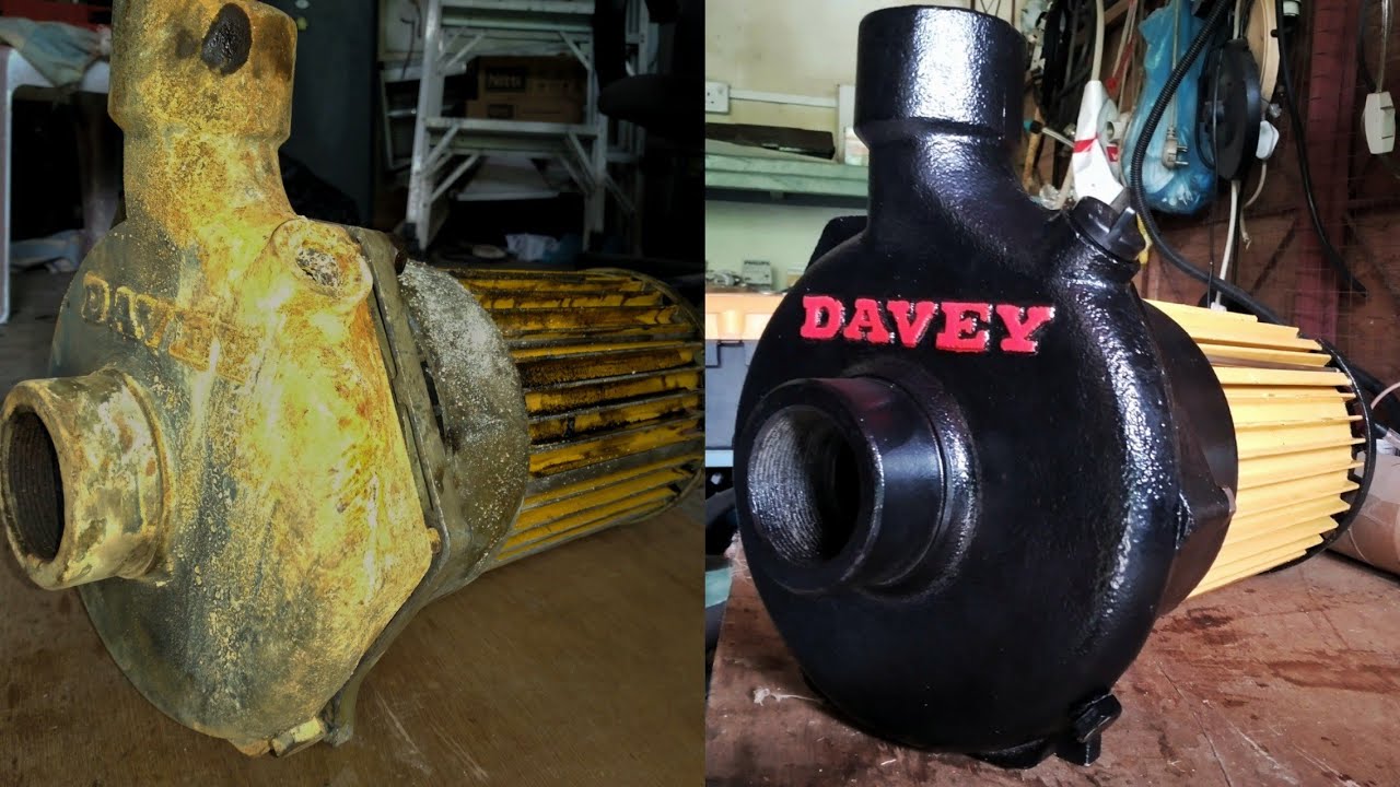 Old Water Pump Restoration | Davey Pump | Three Phase Water Pump Full Restoration | 3Phase Pump .