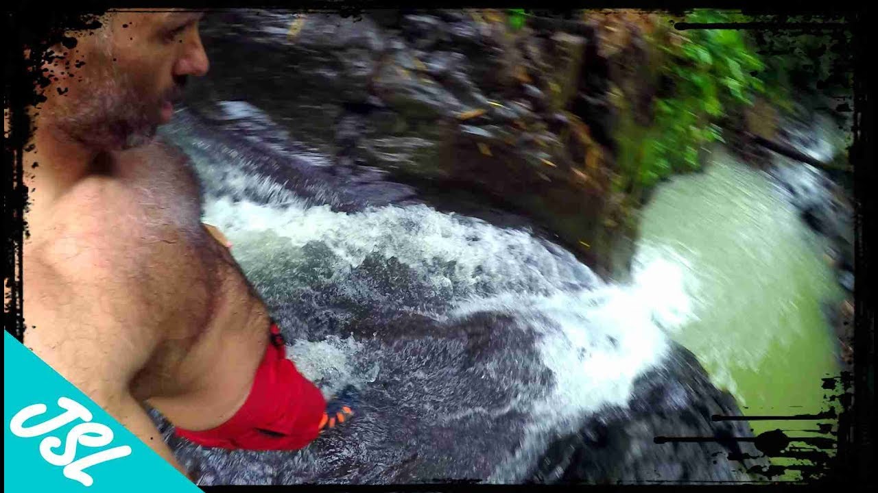 🇨🇷 BEST Natural Jungle Waterslide in Costa Rica - Uvita Waterfall