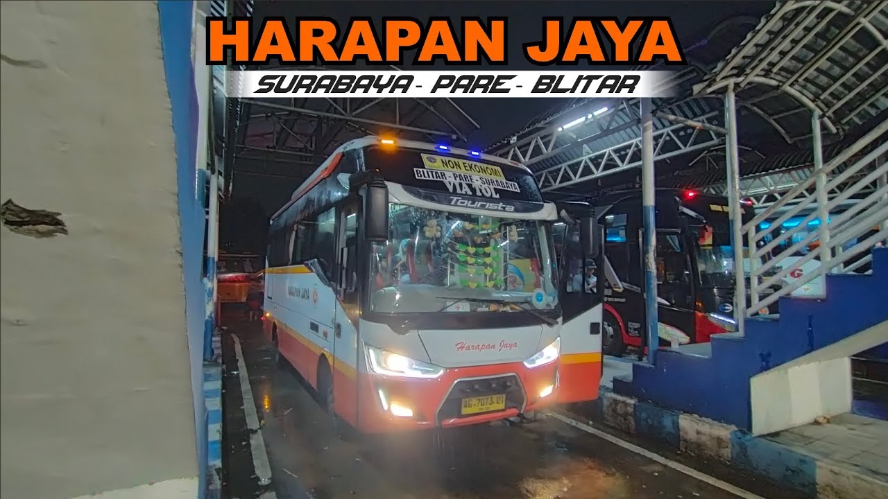 Trip ke Kampung Inggris Pare naik Bus HARAPAN JAYA