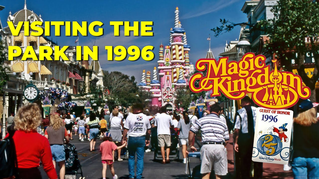 Restored: Visiting Magic Kingdom Disney World in 1996 HD 50FPS