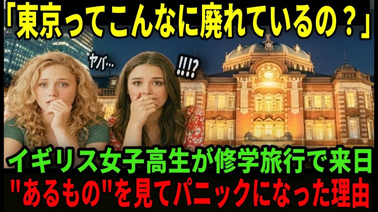 【海外の反応】「これが日本の首都なの…？」イギリスの女子高校生が海外旅行で来日。東京駅を見た瞬間、言葉を失った理由とは