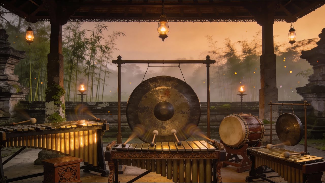 1 Hour Traditional Indonesian Gamelan Instrumental Vol.2 🎶 Seamless Loop | Calm Background Music