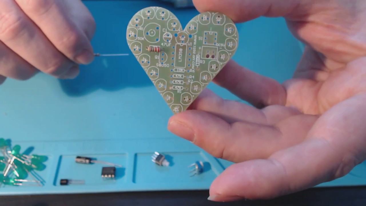 EQKIT® Heart Shaped Light Kit DIY LED Flash Breathing Light from Banggood.com