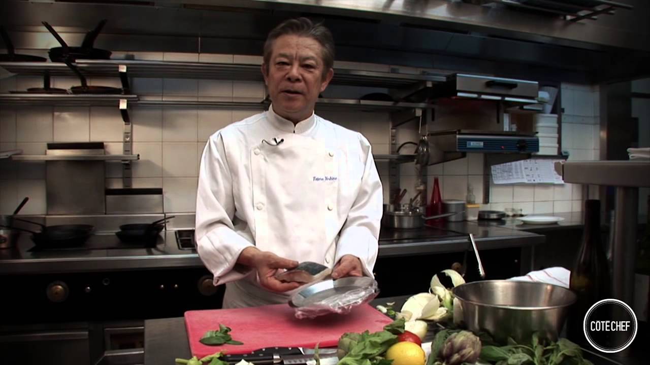 Bar de ligne grillé, artichauts à la barigoule - Tateru Yoshino