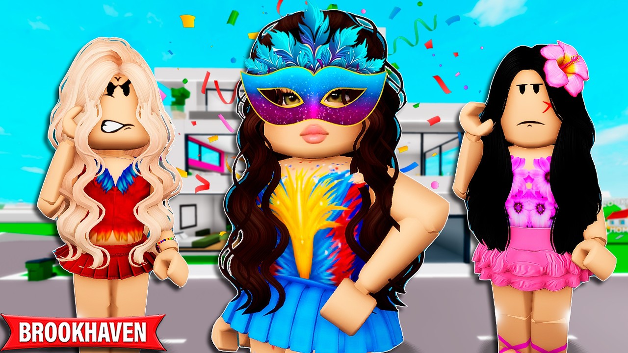 A MENINA QUE SE ACHAVA POR TER A MELHOR FANTASIA DE CARNAVAL | Historinhas Brookhaven Rp Bibi e Lud