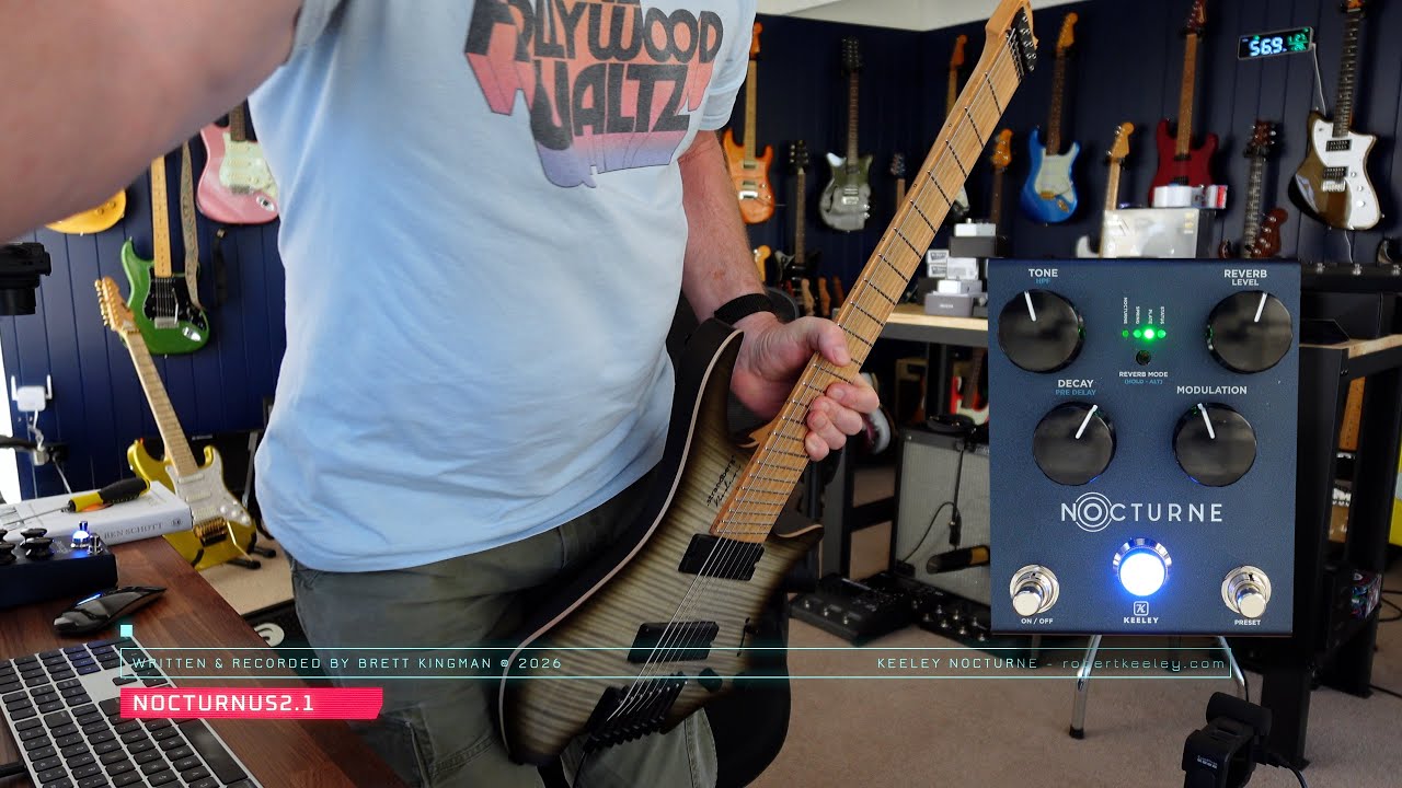 Keeley Nocturne. Strandberg Boden NX8. Fractal Audio Axe-FX III. Nocturnus2.1