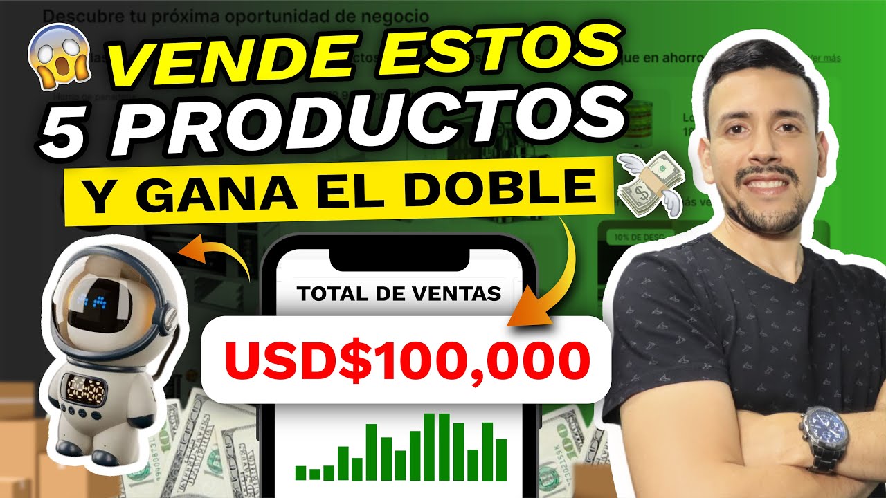 5 PRODUCTOS GANADORES para IMPORTAR de CHINA y VENDER en tu ECOMMERCE 2026