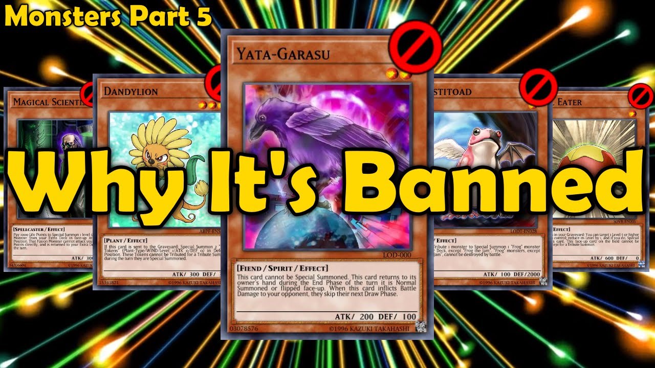 Explaining All Banned Main Deck Monsters in YuGiOh [Part 5]