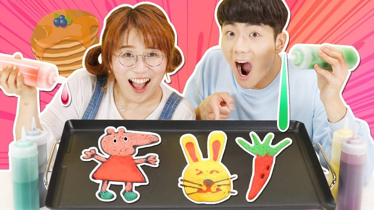 鐵板煎餅繪畫挑戰賽！誰是料理界的畫家呢？小伶玩具 | Xiaoling toys