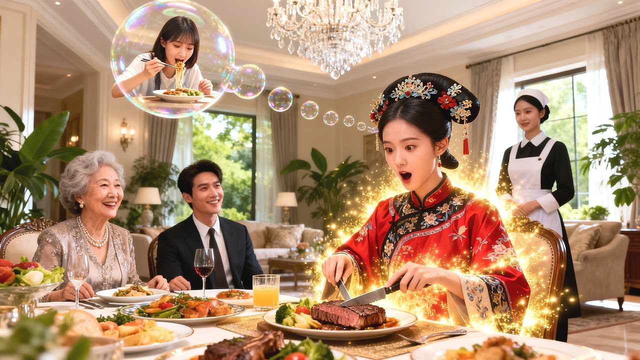 The queen travels to the modern era, unaware that everyone can hear her innermost thoughts...