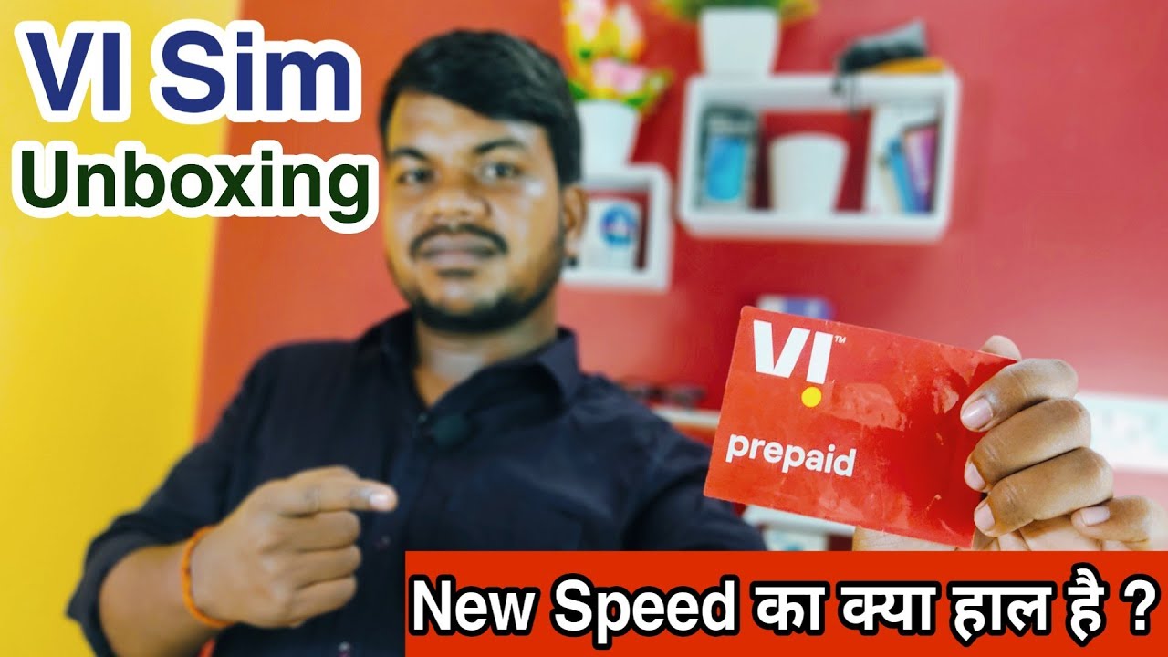 Vi sim card unboxing and check vi network speed| vodafone idea vi new sim unboxing