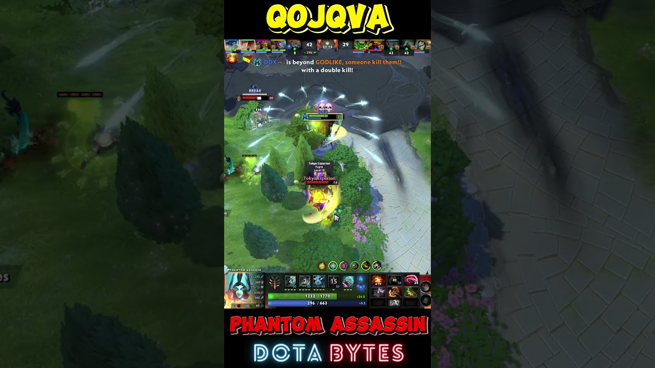 Qojqva Phantom Assassin Rampage! 🔥 Player Perspective 😎 Dota 2 Highlights 