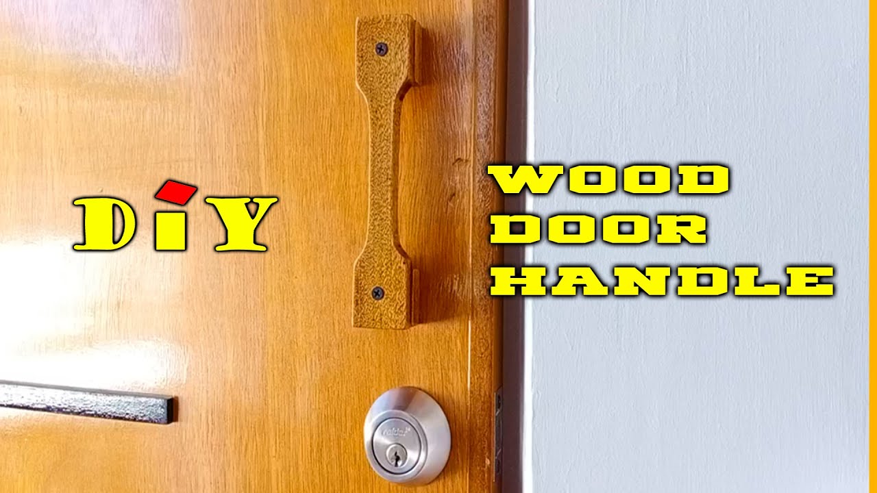 ⭕ DIY Build Wood Door Handle ⦿ Paano Gumawa Ng Wood Handle Sa Pinto ⦿ Door Handle Made Easy