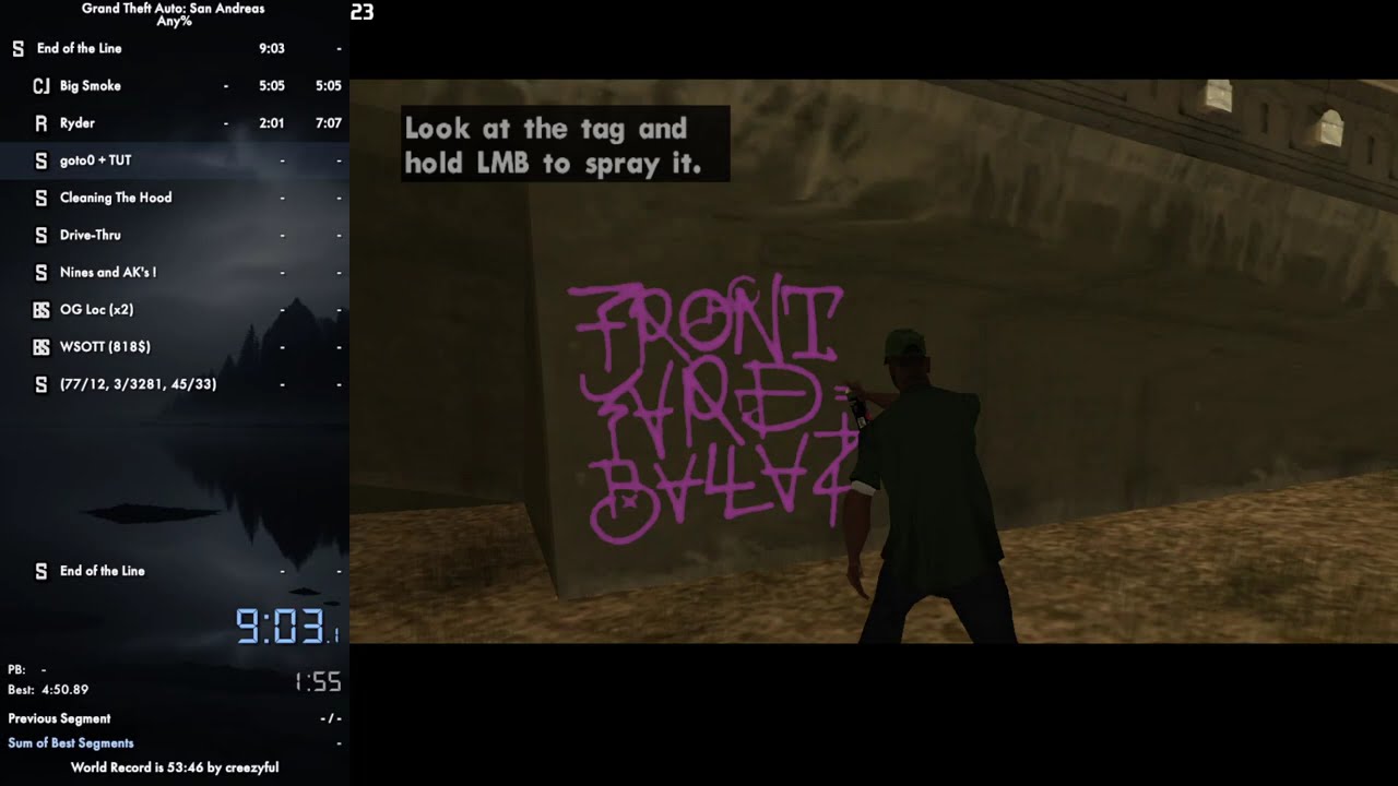 GTA: San Andreas - Any% in 1:01:53