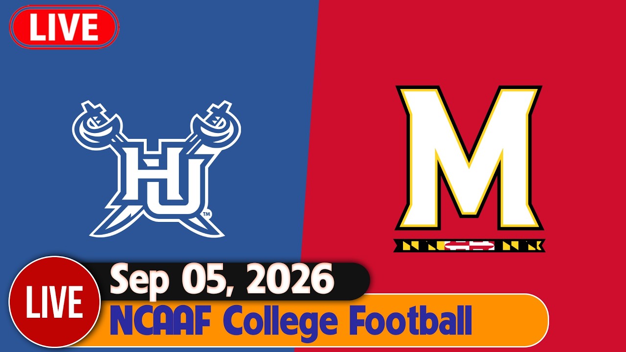 Hampton vs Maryland LIVE | NCAAF College Football Live