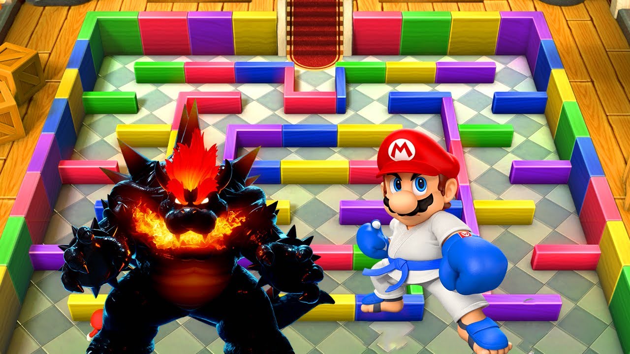 Mario Party 10 - Boss's Battles - Mario vs Daisy vs Wario vs Waluigi