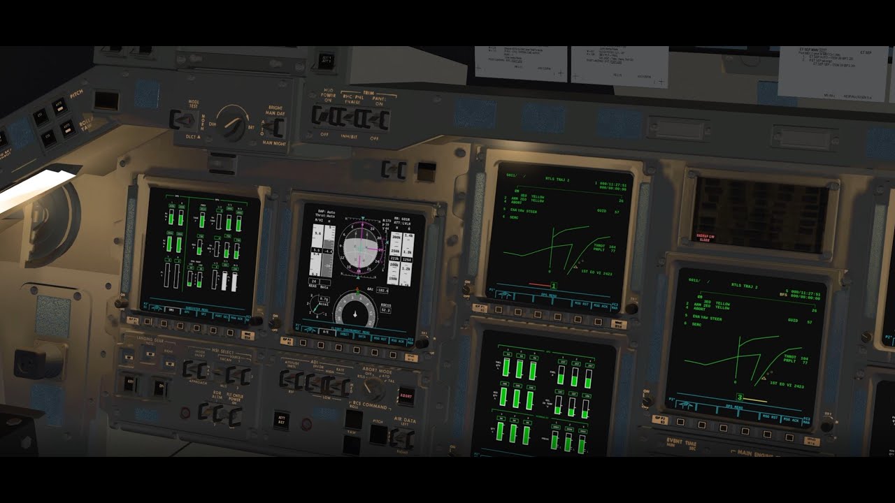 Space Shuttle RTLS Abort with OPS 6 real guidance - Flight Gear