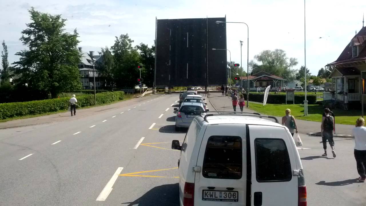 Broöppning i Karlsborg