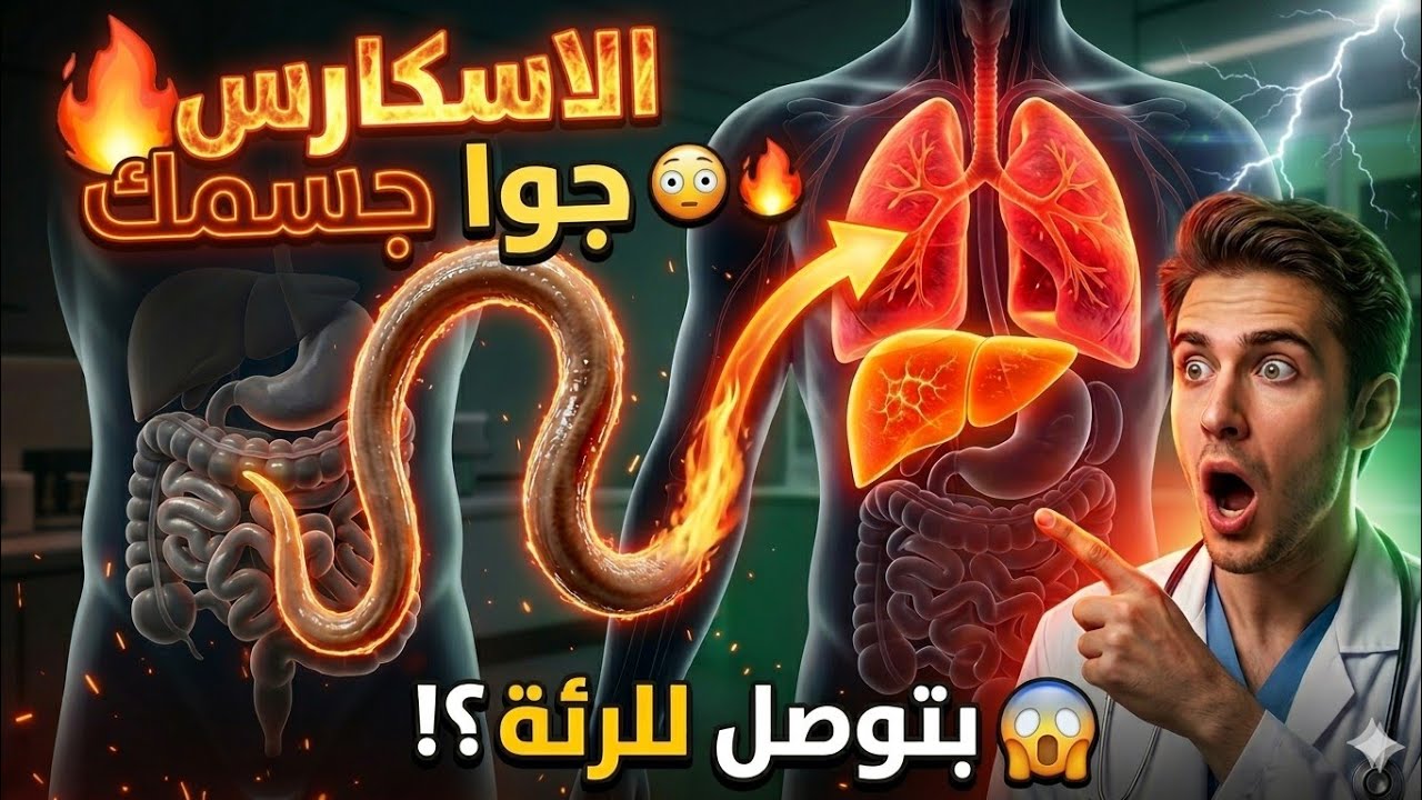 Ascaris Lumbricoides ديدان الاسكارس وتاثيرها على الكبد والرئة + الاعراض وطرق التشخيص