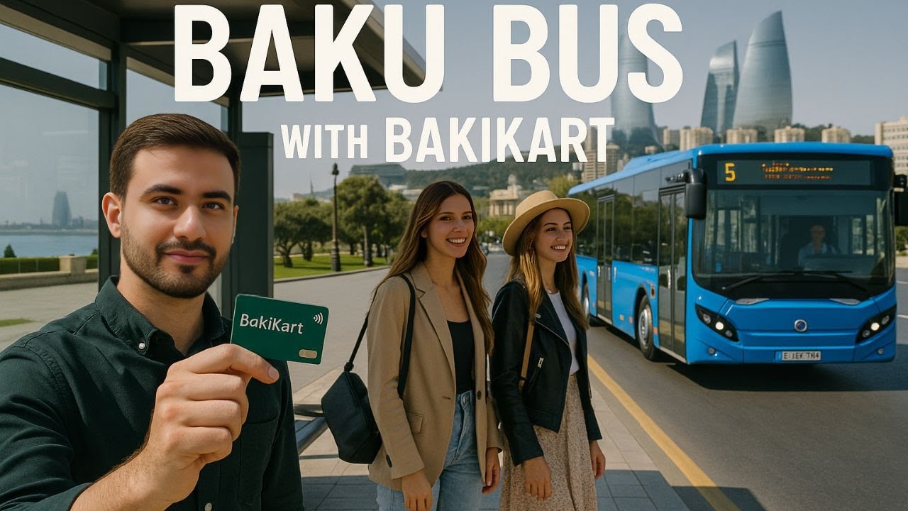 Exploring Baku City with Baki Kart | How to Use Public Transport in Azerbaijan,Village Life Explorer