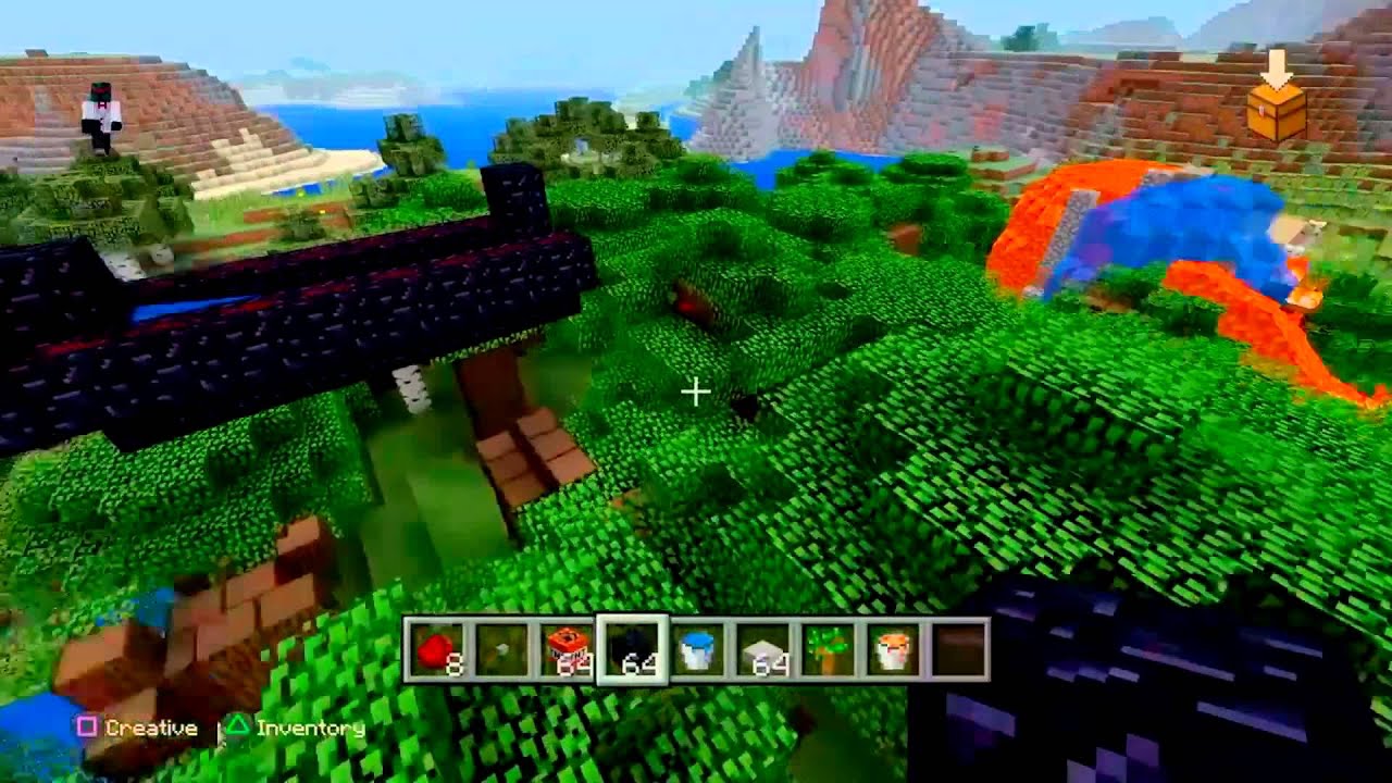MINECRAFT-HOW TO MAKE SIMPLE TNT CANNON (1.8/1.9)