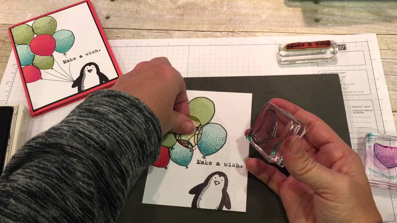 Stampin Up Balloon Celebration Make a Wish Card
