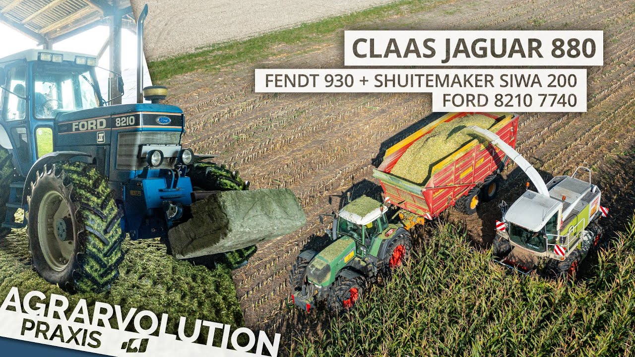 Harvesting corn silage at a covered silage clamp &bull; LU Peter Kircher | Agrarvolution Praxis