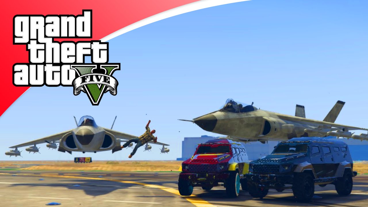 GTA V Freeroam - ACHTERVOLGING MET HYDRA'S!! (GTA 5 Online)